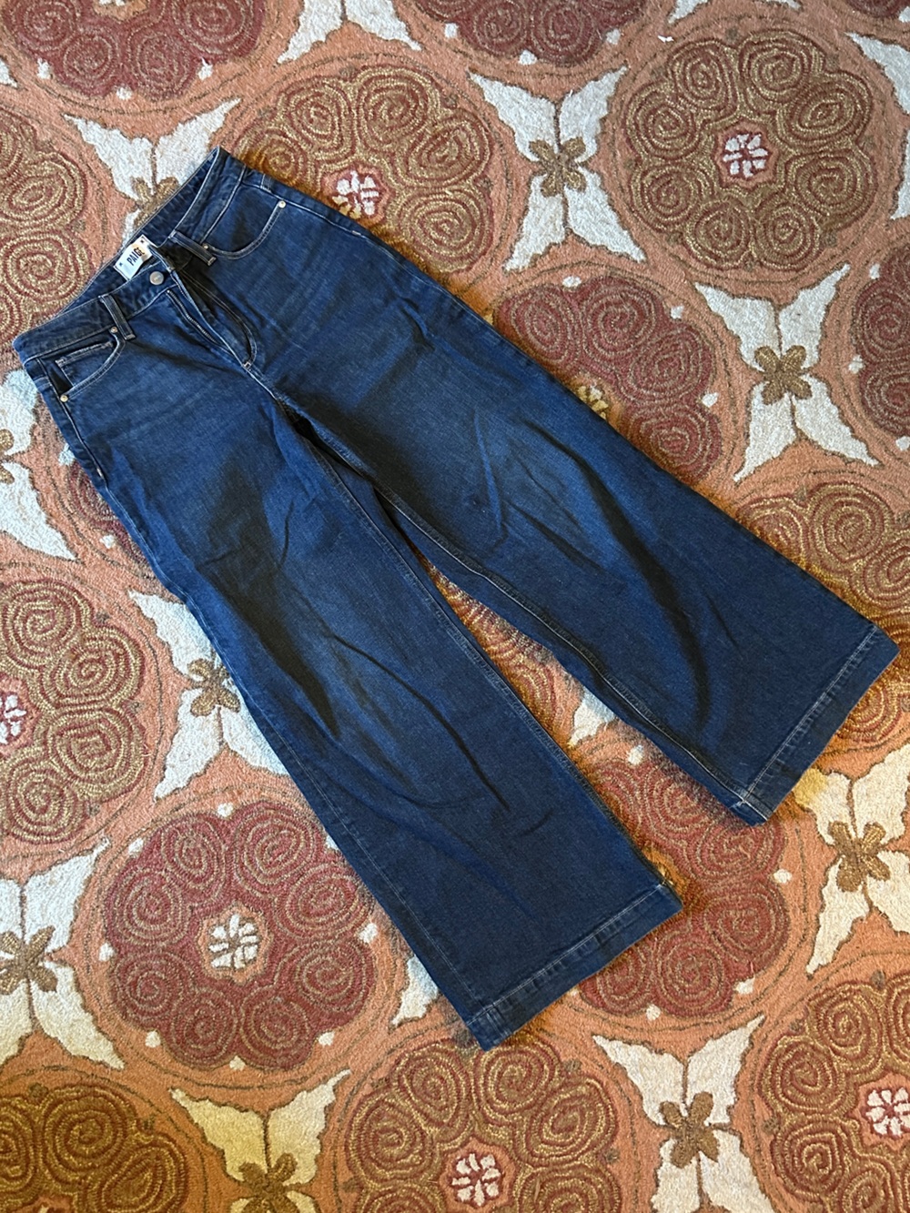 Paige Classic Women's Dark Blue Straight-Leg Jeans